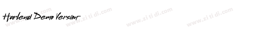 Harlend Demo Version字体转换
